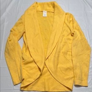 Gymboree Yellow girls Cardigan size 10/12 medium